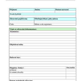Vyjádření lékaře